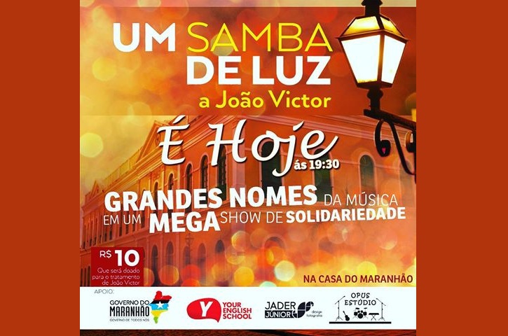 Show Um Samba de Luz a João Victor - Divulgação Capa